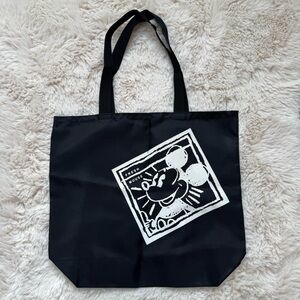 Vintage Disney Black Nylon Tote Bag